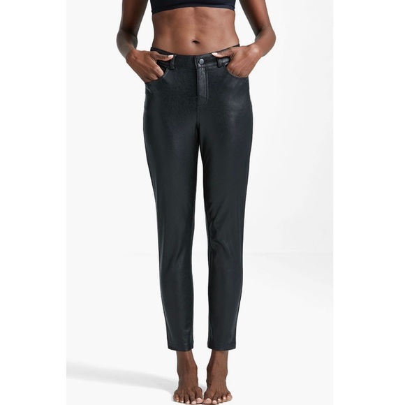 Commando Black Faux Leather Five-Pocket Pants Size Medium - Picture 3 of 13